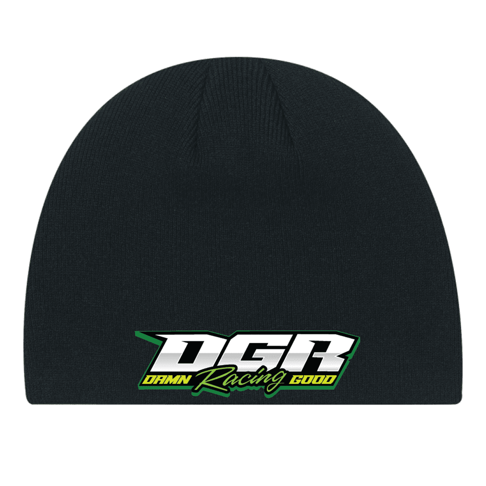 0030M Acrylic Boarder Toque - Black (Green Logo)